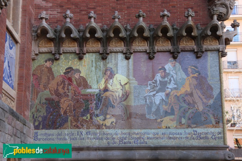 Hospital de Sant Pau - Mosaics exteriors