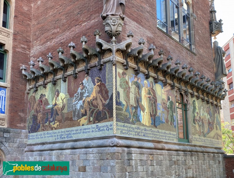 Hospital de Sant Pau - Mosaics exteriors