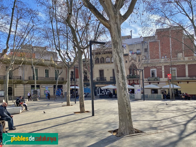 Barcelona - Plaça Eivissa (Foto: Albert Esteves) Barcelona - Plaça Eivissa