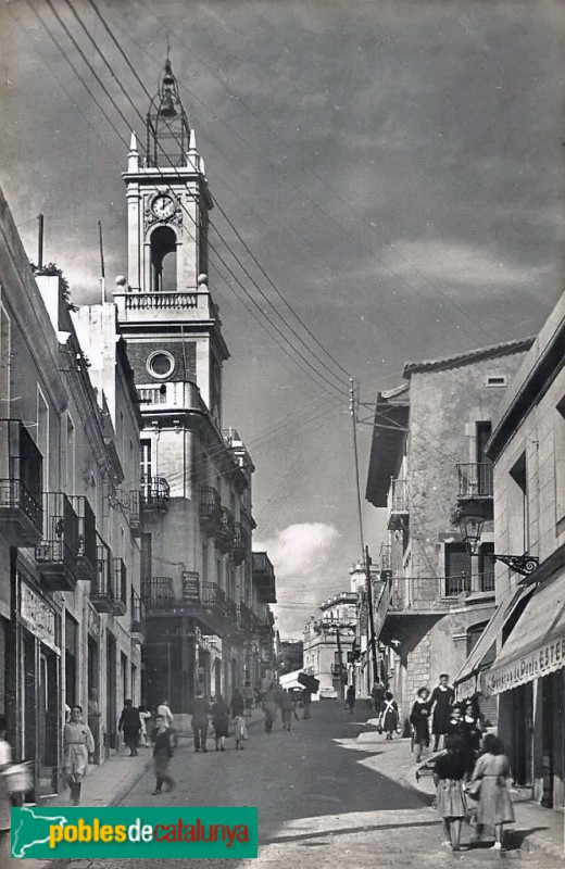 Barcelona - Carrer d'Horta. Postal antiga