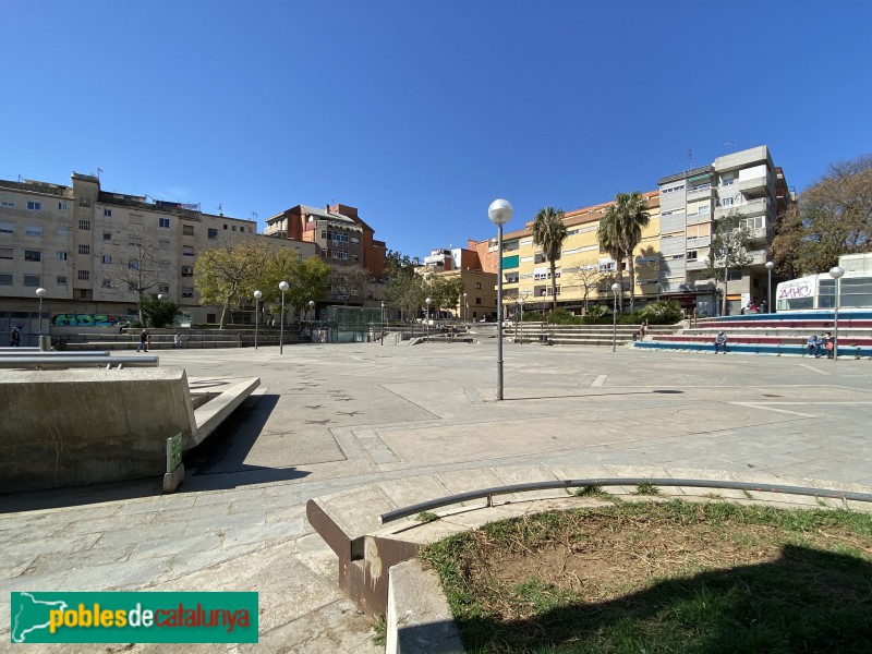 Barcelona - Plaça d'Àngel Pestaña (Foto: Albert Esteves, 2021) Barcelona - Plaça d'Àngel Pestaña
