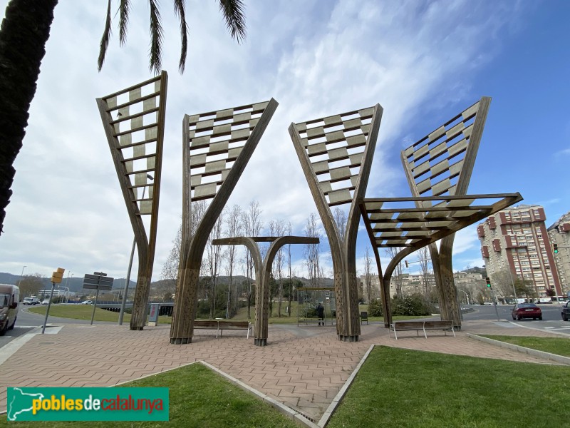 Barcelona - Parc Central de Nou Barris. Plaça Karl Marx