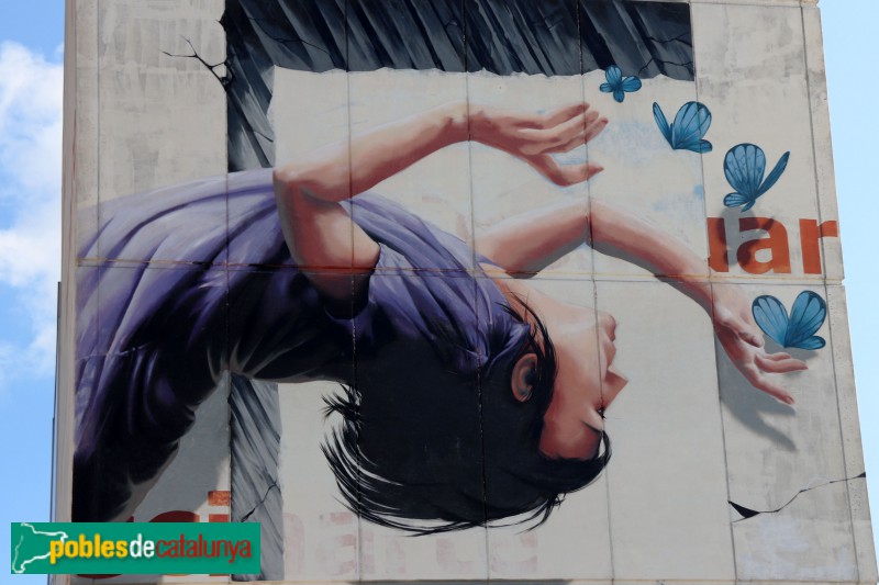 Barcelona  - Ateneu Popular de Nou Barris. Mural
