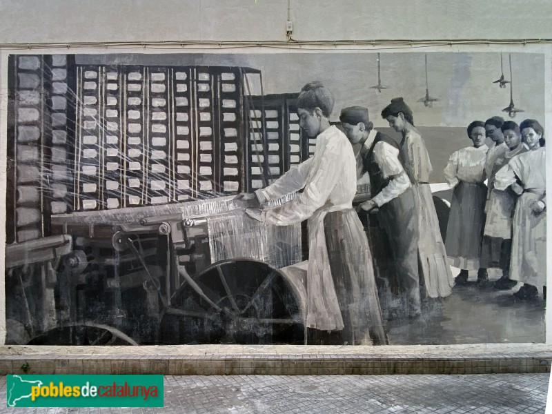 L'Hospitalet de Llobregat - Mural de les filadores