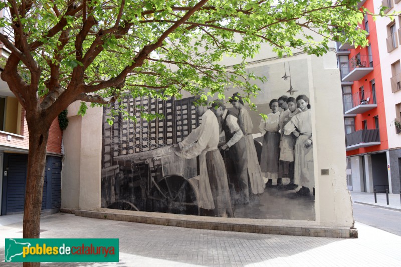 L'Hospitalet de Llobregat - Mural de les filadores