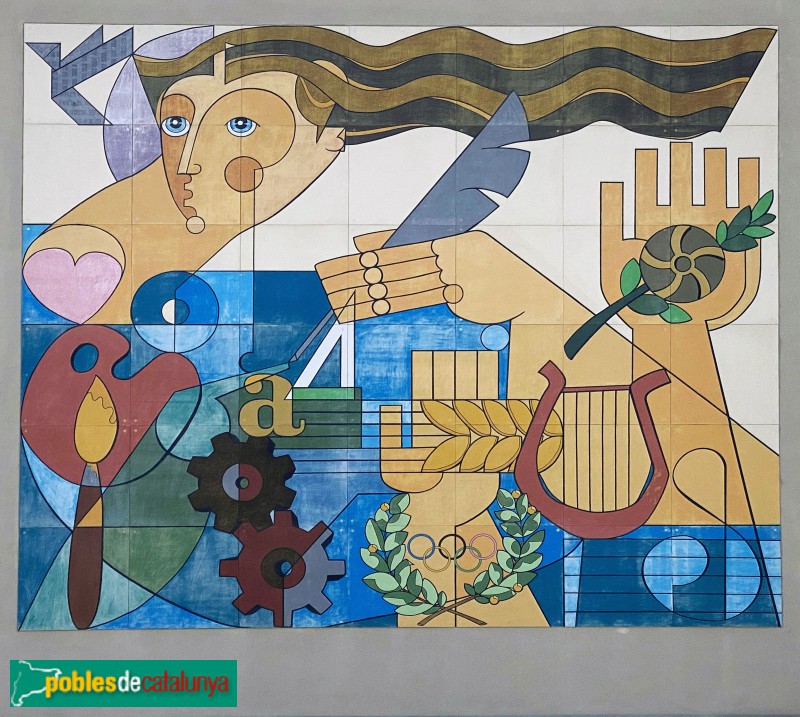 Sant Vicenç dels Horts - Mural <i>Un món creatiu i solidari</i>