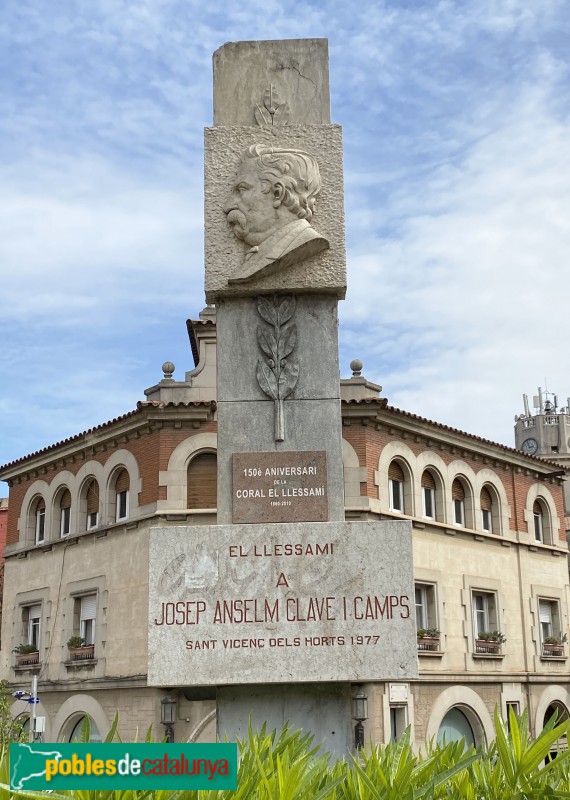 Sant Vicenç dels Horts - Monument a Anselm Clavé