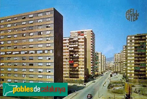 L'Hospitalet de Llobregat - Polígon de Bellvitge. Postal anys seixanta