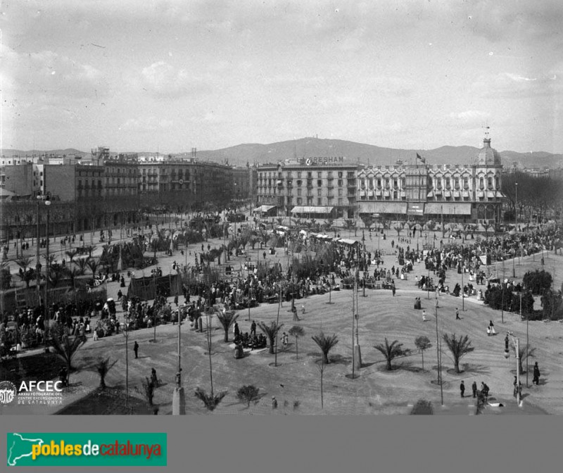 Fira de Rams a la plaça de Catalunya