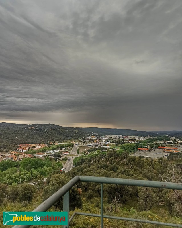 La Jonquera - Panoràmica des de la torre del Serrat de la Plaça