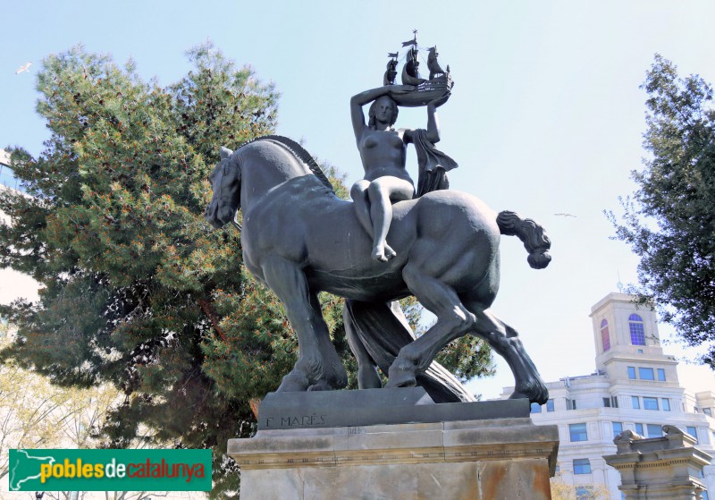 Barcelona - Escultura <i>Barcelona</i> (Frederic Marès)