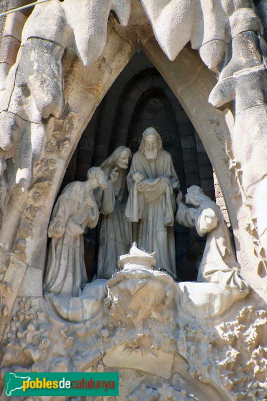 Barcelona - Sagrada Família. Presentació de Jesús al Temple