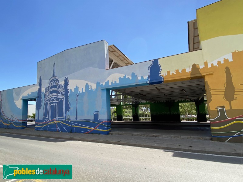 Cornellà de Llobregat - Mural de l'Estació d'Autobusos