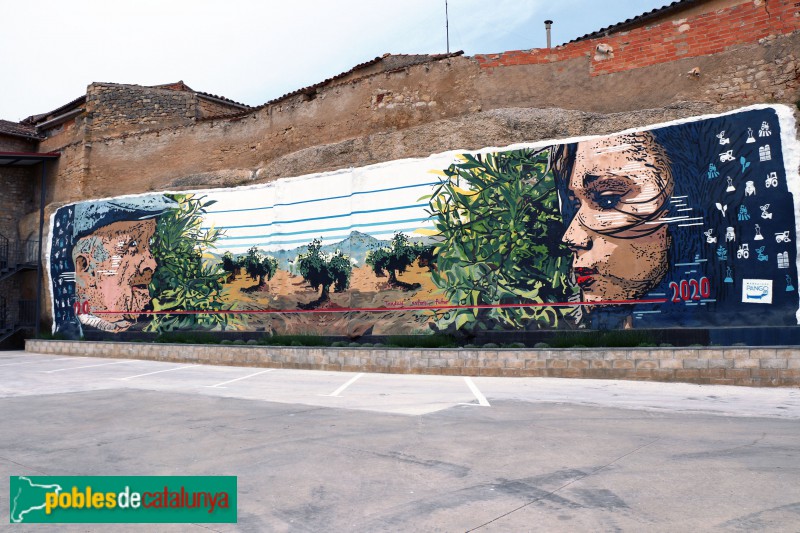 Vinaixa - Mural de la Cooperativa (Foto: Albert Esteves, 2021) Vinaixa - Mural de la Cooperativa
