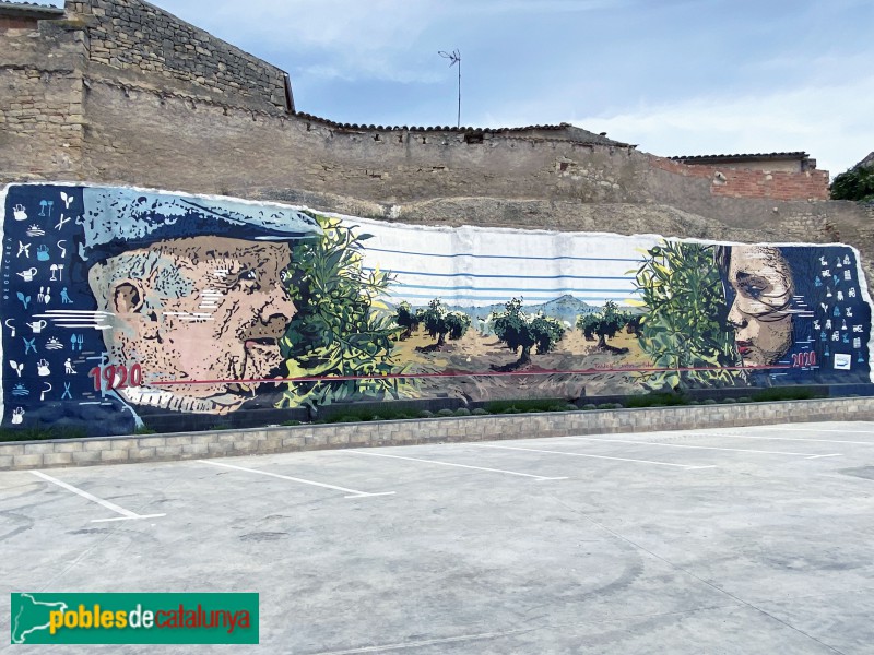 Vinaixa - Mural de la Cooperativa (Foto: Albert Esteves, 2021) Vinaixa - Mural de la Cooperativa