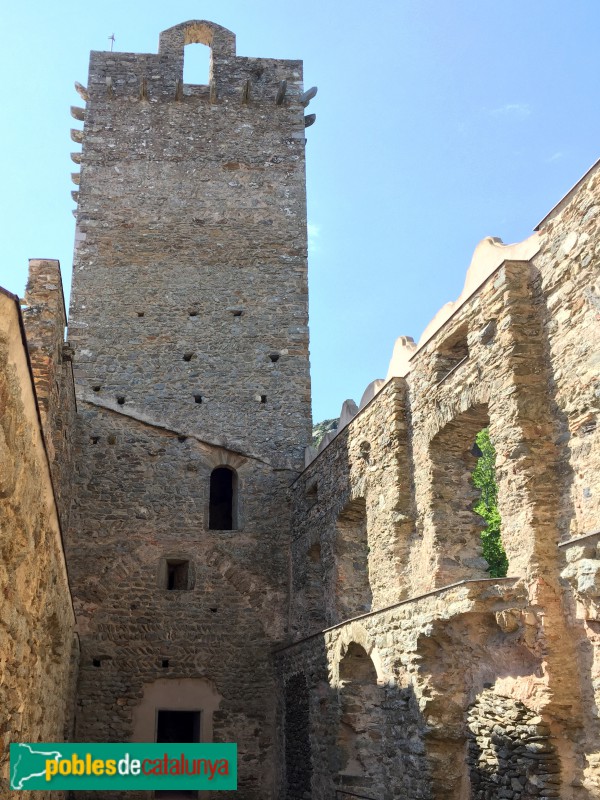Port de la Selva - Sant Pere de Rodes. Torre d'homenatge (Foto: Gustau Zariquiey, 2018) Port de la Selva - Sant Pere de Rodes. Torre d'homenatge