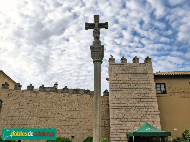 Barcelona - Poble Espanyol, creu de terme