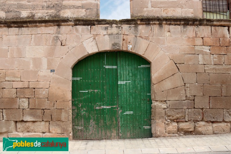 Castelldans - Casa del carrer de l'Església (Foto: Albert Esteves, 2021) Castelldans - Casa del carrer de l'Església