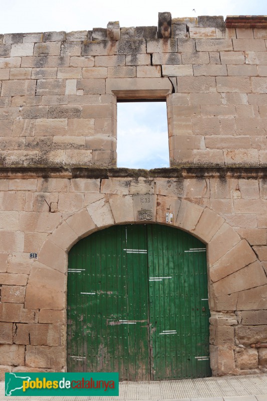 Castelldans - Casa del carrer de l'Església (Foto: Albert Esteves, 2021) Castelldans - Casa del carrer de l'Església