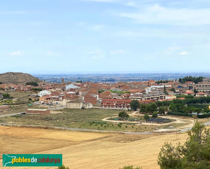 Panoràmica de Castelldans (Foto: Albert Esteves, 2021) Panoràmica de Castelldans