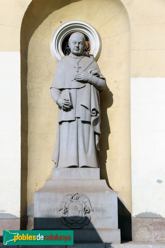 Sabadell - Església de l'Immaculat Cor de Maria. Escultura del Pare Claret