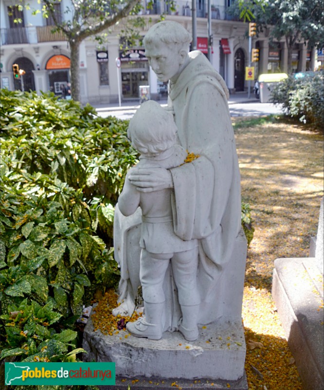 Barcelona - Monument a Fray Pedro Ponce de León i Juan Pablo Bonet