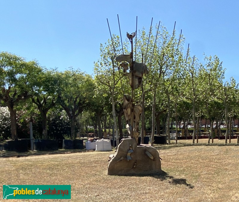 Barcelona - Escultura <i>Projecció de l'atleta mediterrani</i>