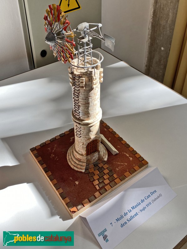 Sabadell - Maqueta del molí de Can Deu, feta per Carlos López (Foto: Albert Esteves, 2021) Sabadell - Maqueta del molí de Can Deu, feta per Carlos López