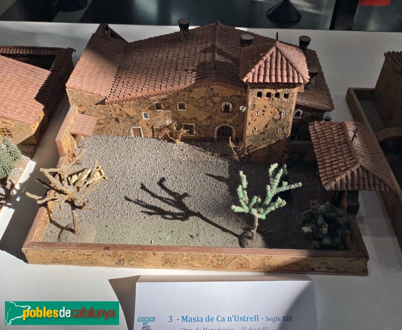 Sabadell - Maqueta de ca n'Ustrell, feta per Carlos López (Foto: Albert Esteves, 2021) Sabadell - Maqueta de ca n'Ustrell, feta per Carlos López