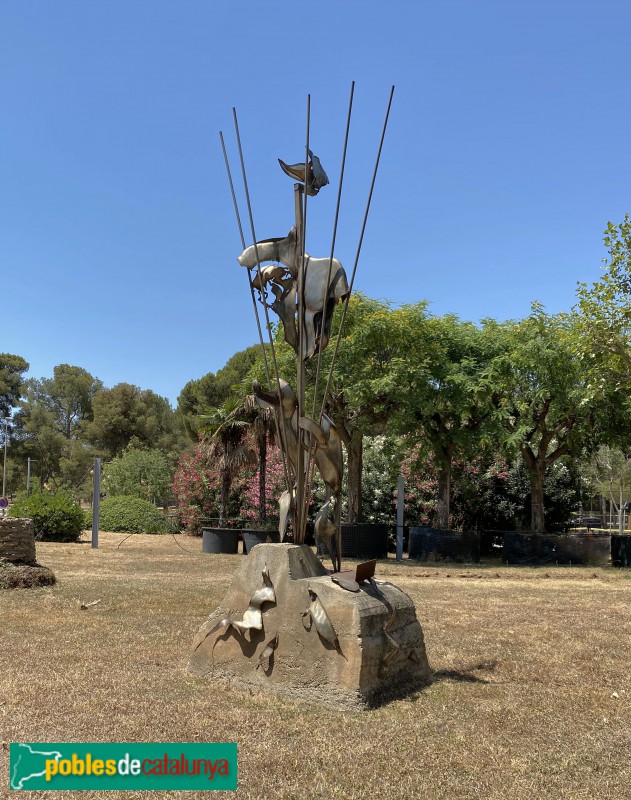 Barcelona - Escultura <i>Projecció de l'atleta mediterrani</i>