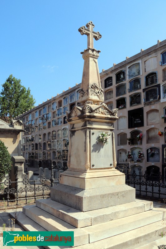 Barcelona - Cementiri de les Corts. Panteó Llorach i Bell-lloc