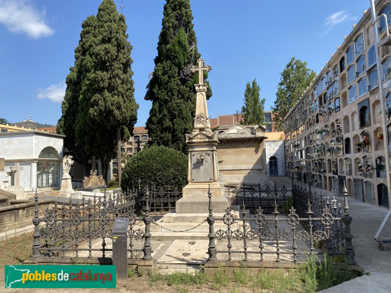 Barcelona - Cementiri de les Corts. Panteó Llorach i Bell-lloc