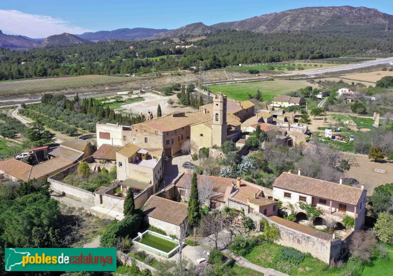 Valls - Masmolets, amb l'església de Sant Roc