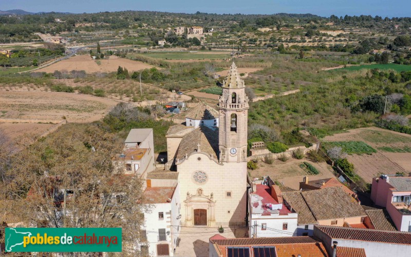 La Riera de Gaià amb les cases de Virgili al fons (Foto: Francesc Vidal-Barraquer, 2021) La Riera de Gaià amb les cases de Virgili al fons