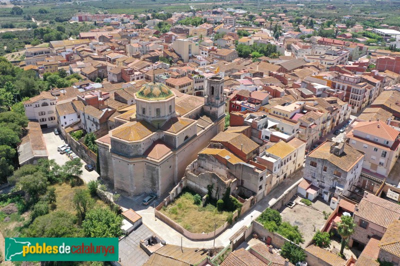Vilallonga del Camp. Panoràmica aèria (Foto: Francesc Vidal-Barraquer, 2021) Vilallonga del Camp. Panoràmica aèria