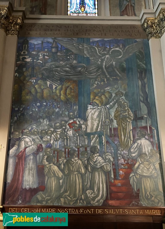 Sabadell - Santuari de la Mare de Déu de la Salut. Pintures murals