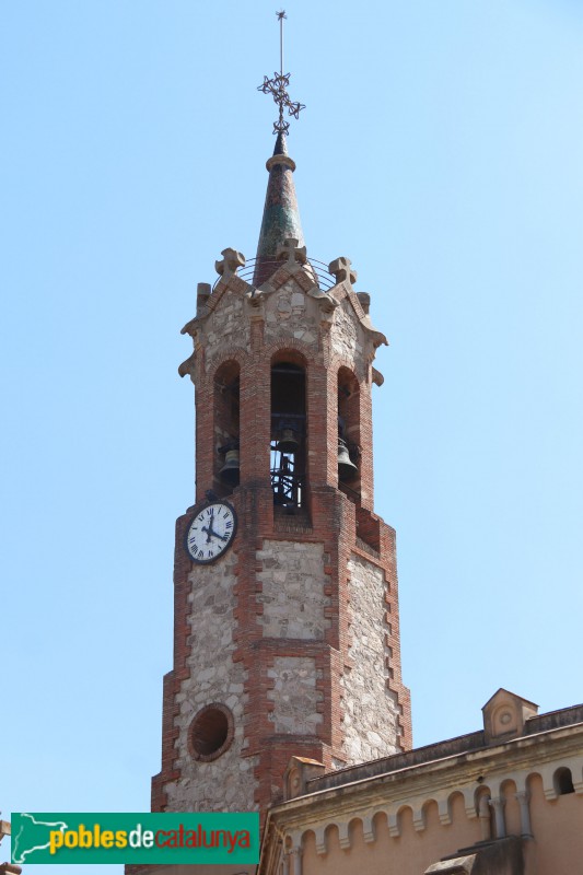 Sabadell - Santuari de la Mare de Déu de la Salut. Campanar modernista