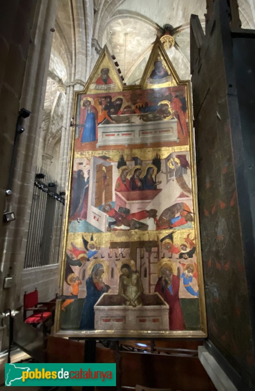Tortosa - Catedral. Retaule de la Verge de l'Estrella. Exterior pintat