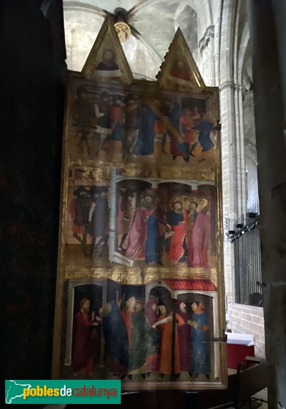 Tortosa - Catedral. Retaule de la Verge de l'Estrella. Exterior pintat