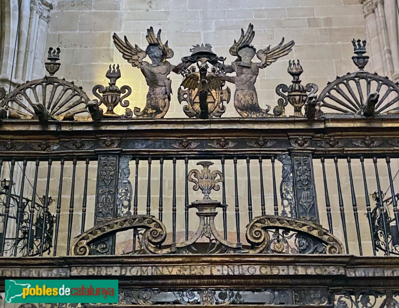 Tortosa - Catedral. Antiga reixa de l'Altar Major