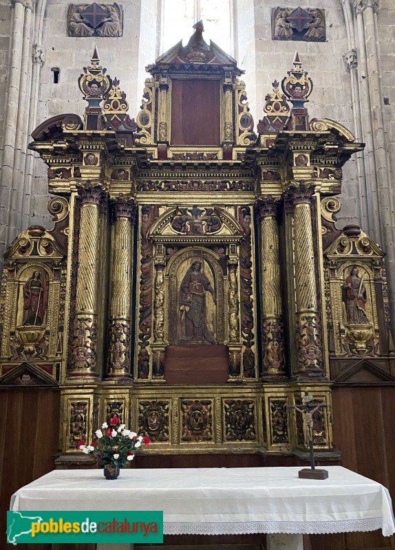 Tortosa - Catedral. Retaule de Santa Càndia (1681)