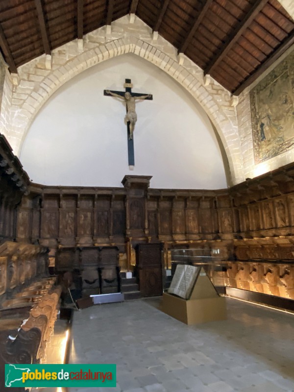 Tortosa - Museu de la Catedral. Cadirat del cor