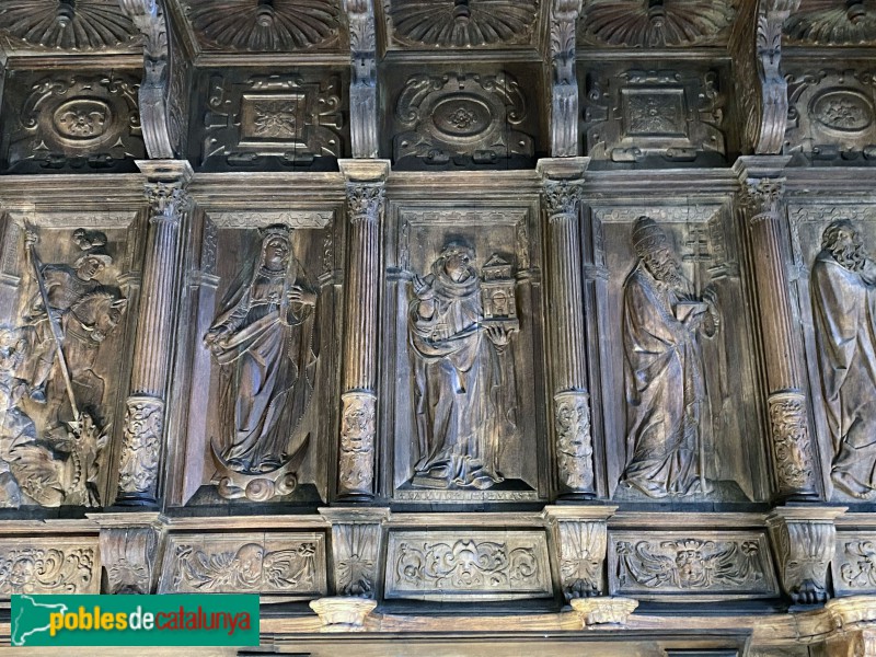 Tortosa - Museu de la Catedral. Cadirat del cor