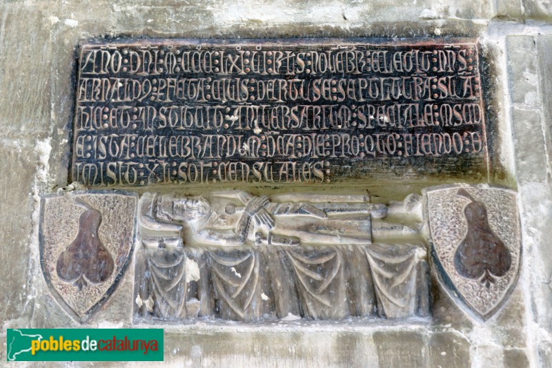 Tortosa - Catedral. Làpida del claustre (1361)