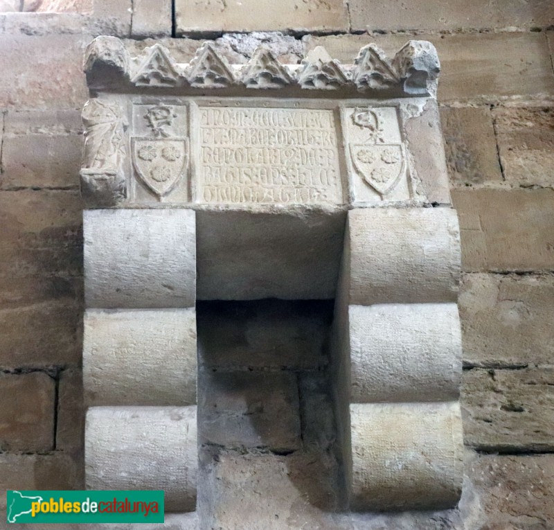 Tortosa - Catedral. Urna del bisbe Berenguer de Prats