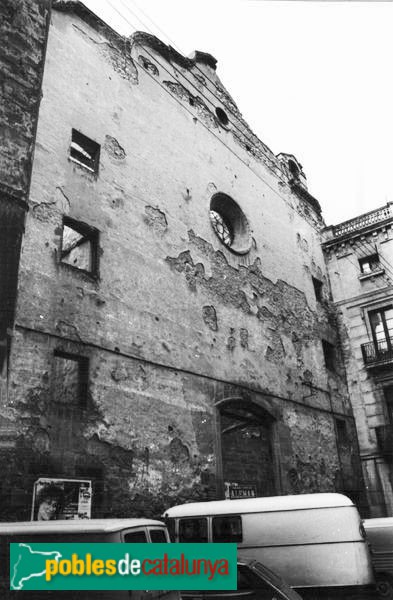 Tortosa - Església dels Dolors, abans de l'enderroc