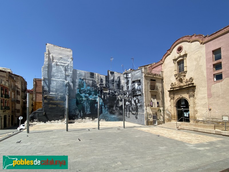 Tortosa - Mural dedicat a Gerard Vergés