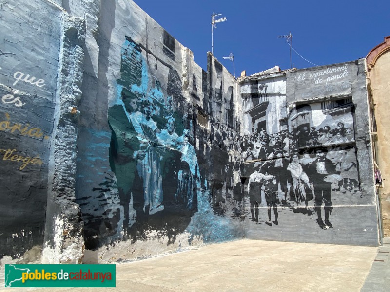 Tortosa - Mural dedicat a Gerard Vergés