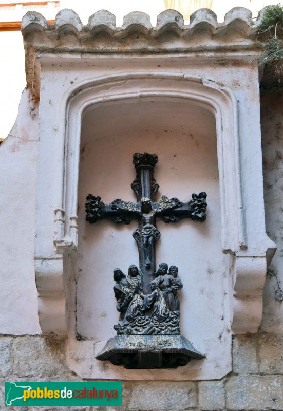 Tortosa - Catedral. Porta de Palau. Crucifició (reproducció)