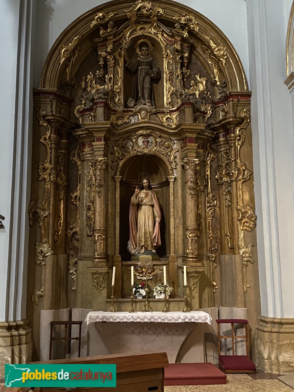 Jesús - Església de Sant Francesc. Retaule